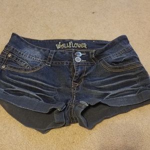 Wall flower jean shorts